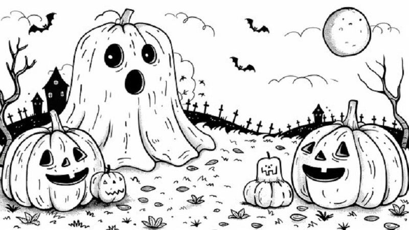 Spooky:-1dw6vx1e7q= Halloween Drawings