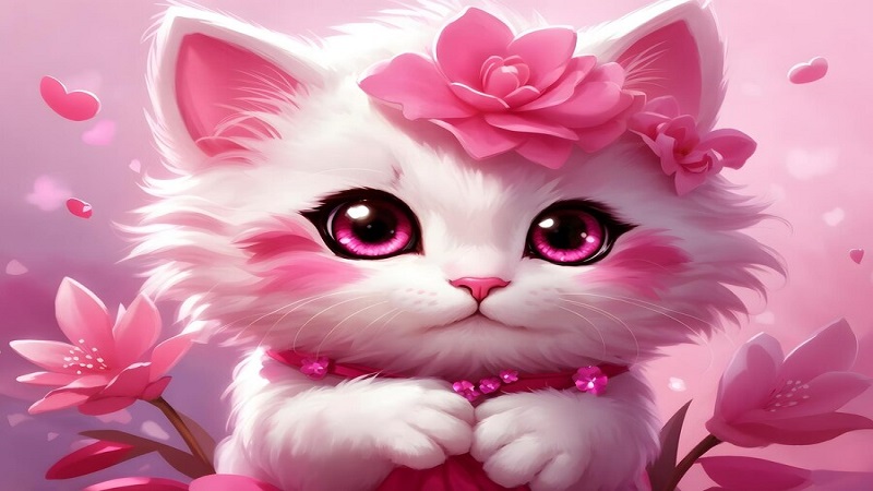 Pink:ilshknkpf8q= Cats