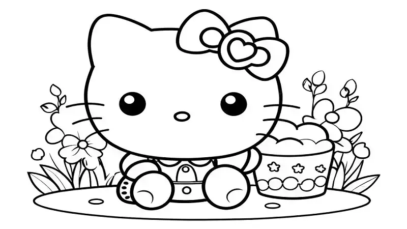 Coloring:jq8b0un4kyy= Hello Kitty