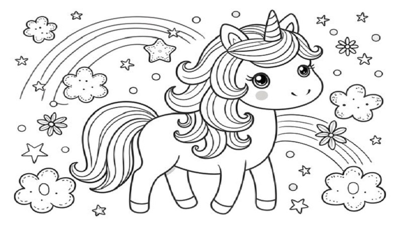 Discover the Magic of Printable:wzbwbthp4w8= Unicorn Coloring Pages