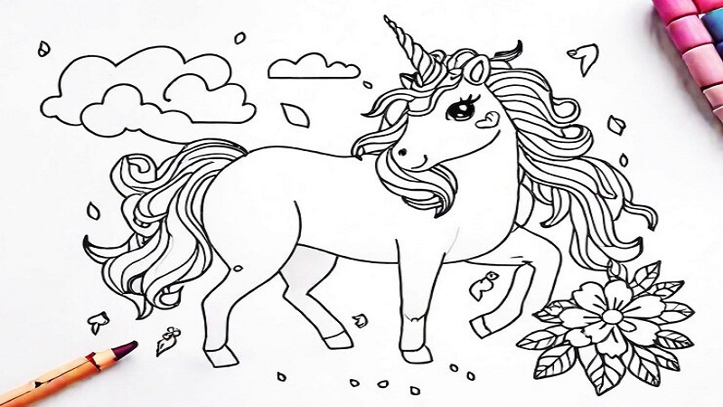 Printable:wzbwbthp4w8= Unicorn Coloring Pages