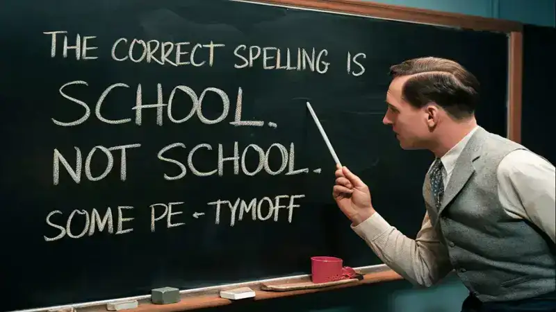 The Correct Spelling Is School Not School. Some pe – tymoff