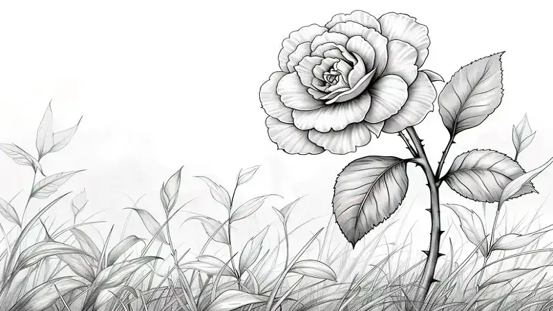 Easy:kqdgebwb4ci= Rose Drawing